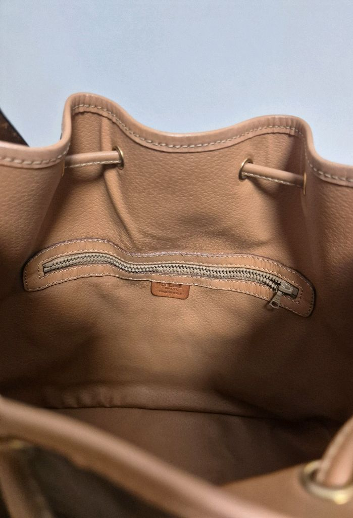 CELINE 빈티지 셀린느 올드셀린 마카담 버킷백--5