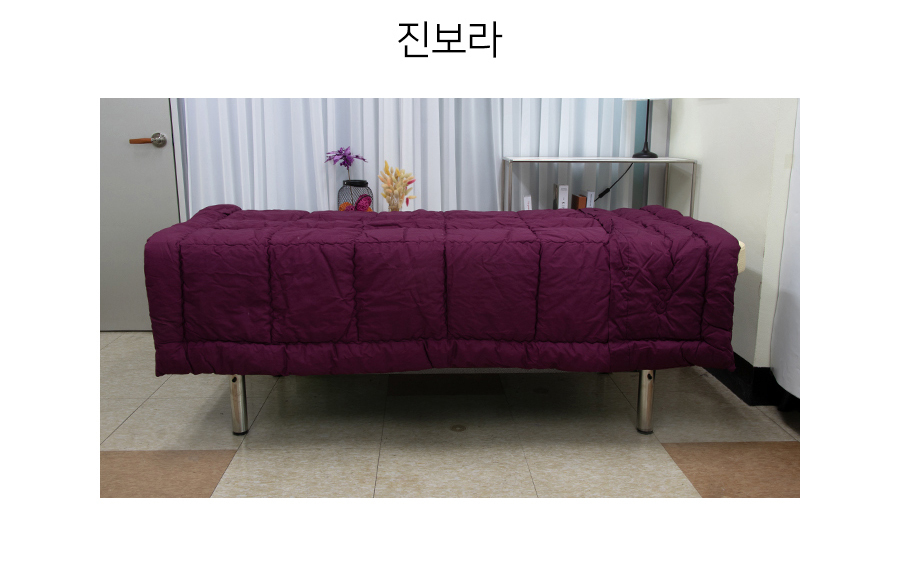 [창고정리새제품] 면혼방 사계절 이불 (진보라,자주,진핑크 색상) 새제품--1