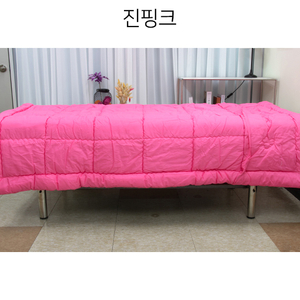 [창고정리새제품] 면혼방 사계절 이불 진핑크 색상 새제품 이미지