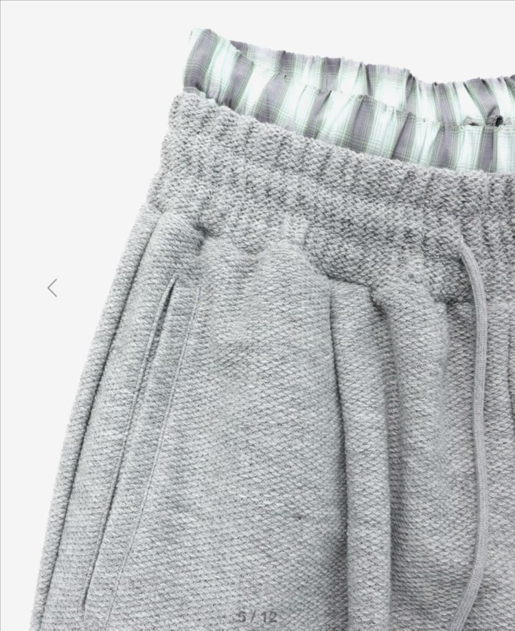 999휴머니티 체크 레이어드 조거팬츠 이미지