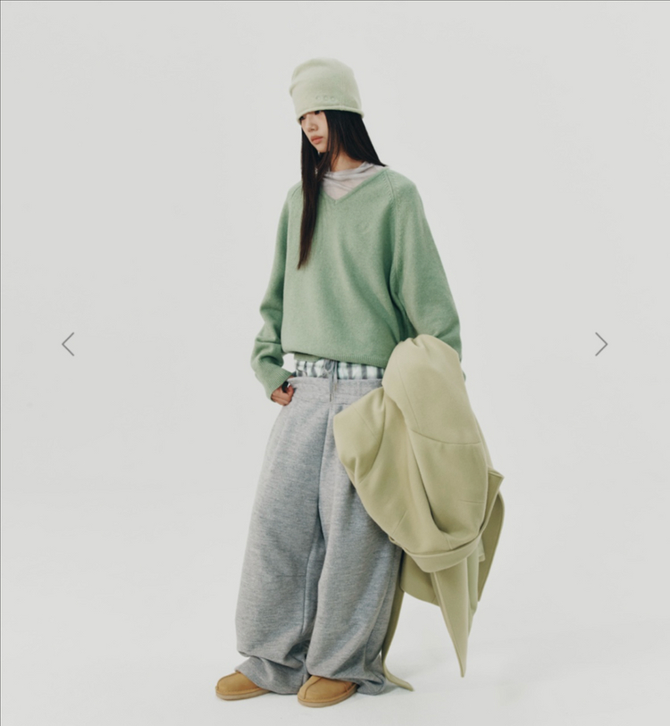 999휴머니티 체크 레이어드 조거팬츠 이미지