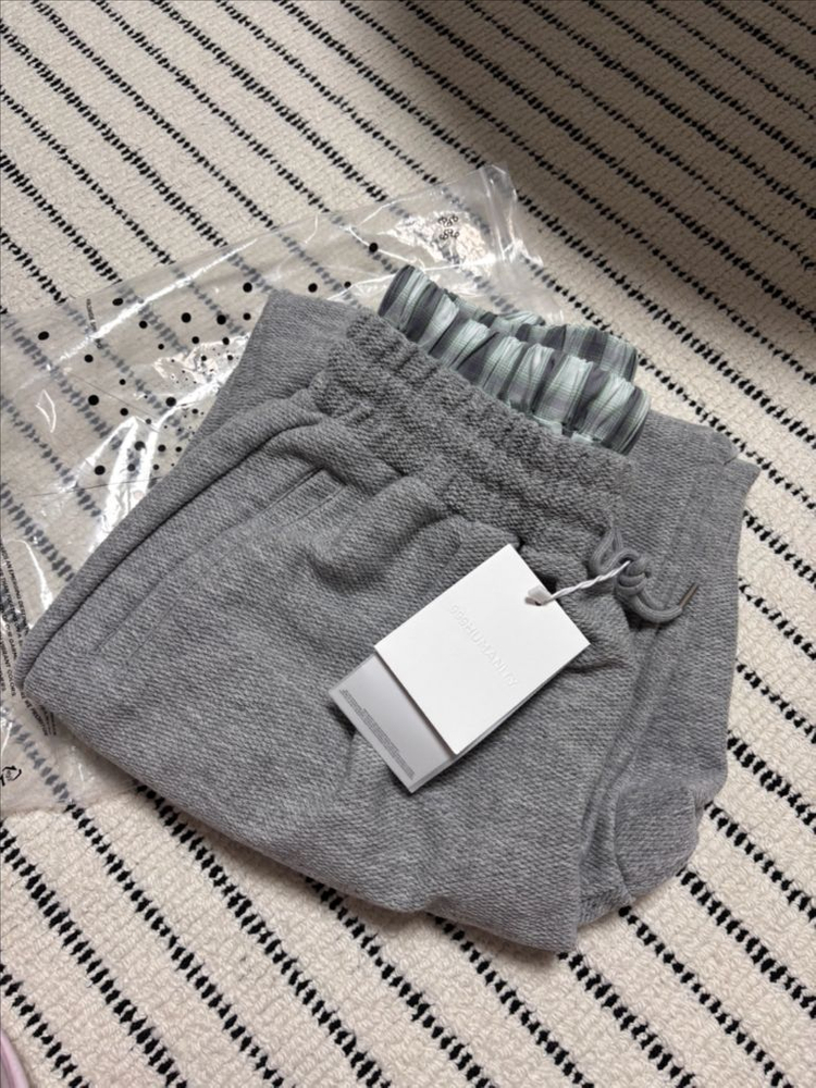 999휴머니티 체크 레이어드 조거팬츠 이미지