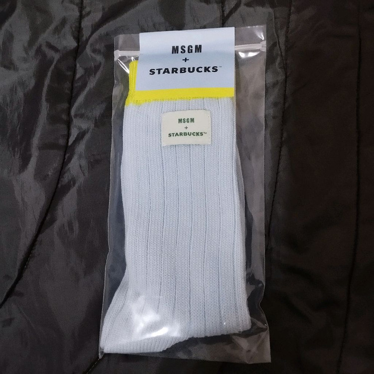 스타벅스 MSGM 양말 미개봉 새제품 그린 스카이 블루--1