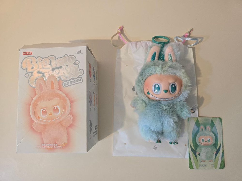 팝마트 라부부 하이라이트 시리즈 인형 키링 라부부 인형 평온--0