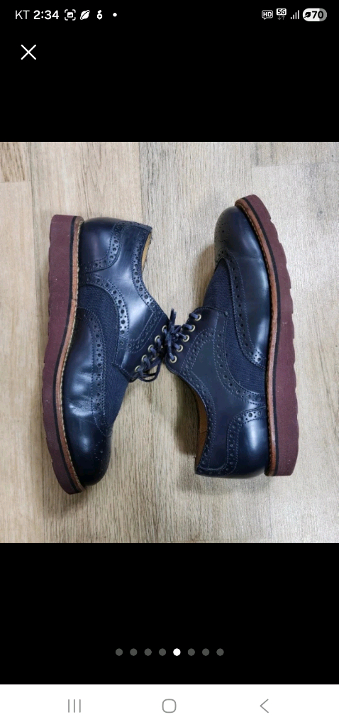 호킹스 남성 옥스포드 윙팁 캐주얼 구두-(255)--4