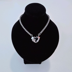 조각하트목걸이