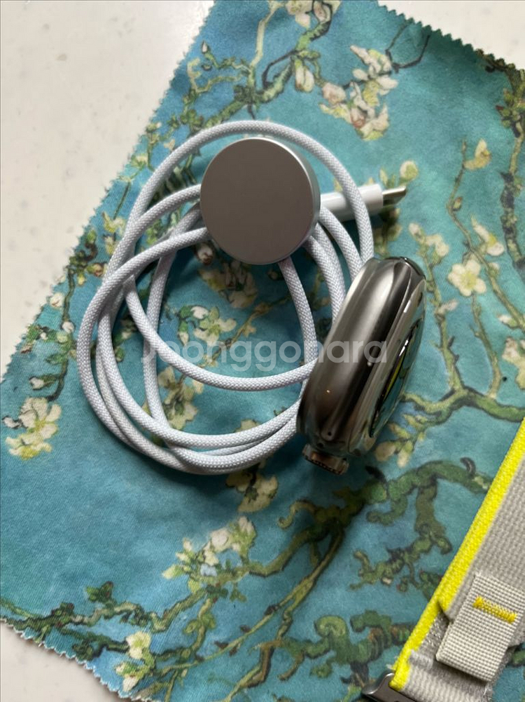 애플워치 울트라1 실버 SSS급 배터리 90퍼--3