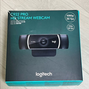 로지텍 C922 Pro HD Stream 웹캠 풀박스