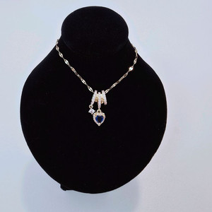 블루하트목걸이