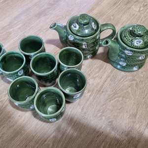 각종 다기 세트 찻잔 도자기 주전자 소품 이미지