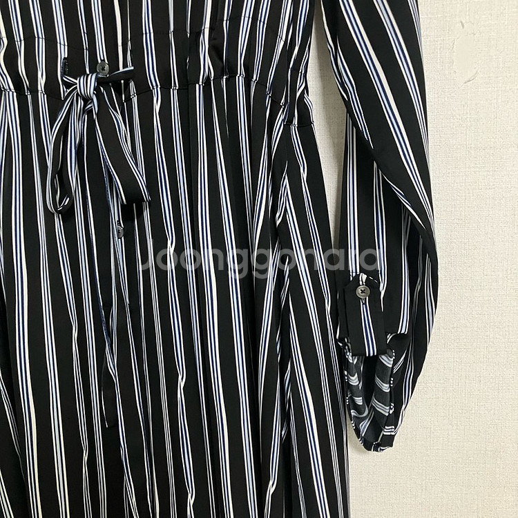 타미힐피거 스트라이프 롱 셔츠 원피스--2