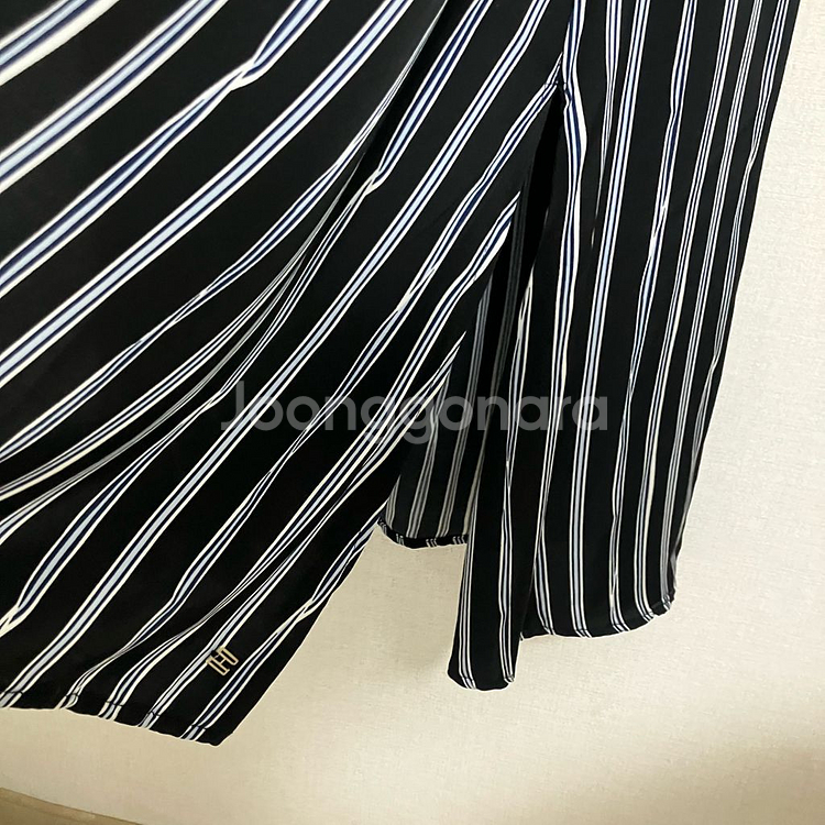 타미힐피거 스트라이프 롱 셔츠 원피스--4