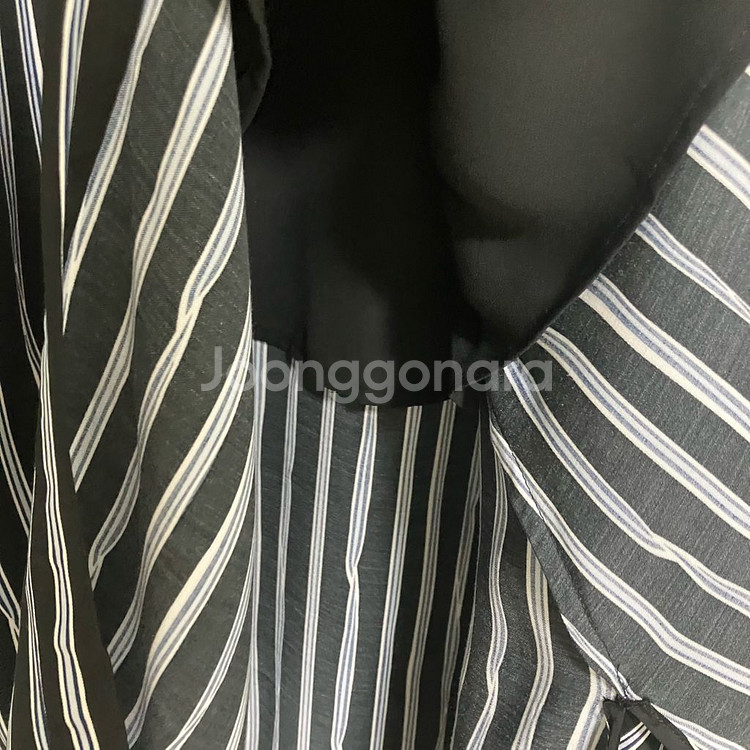 타미힐피거 스트라이프 롱 셔츠 원피스--6