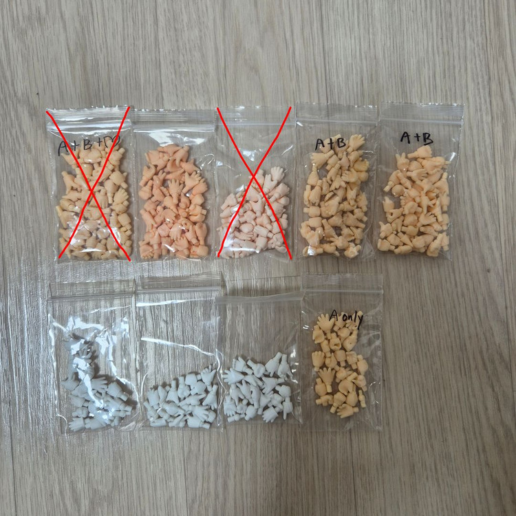 넨도로이드 돌 kids 소체, 여분 팔 파츠, 신장 조절 파츠, 손 파츠 이미지