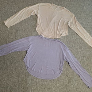 젝시믹스 이지라운드 크롭 롱슬리브 상의 2종 일괄