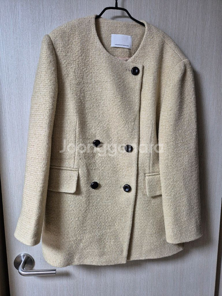 언더스탠딩 뉴 마랑 하프코트 겨울코트 (베이지)--2