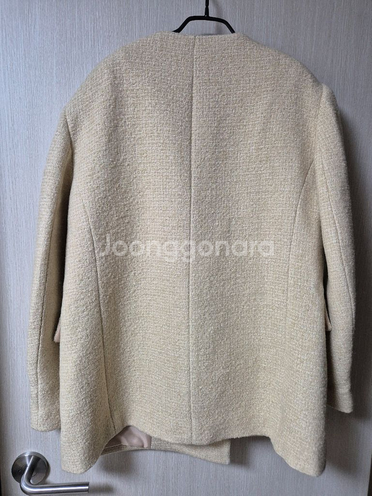 언더스탠딩 뉴 마랑 하프코트 겨울코트 (베이지)--3