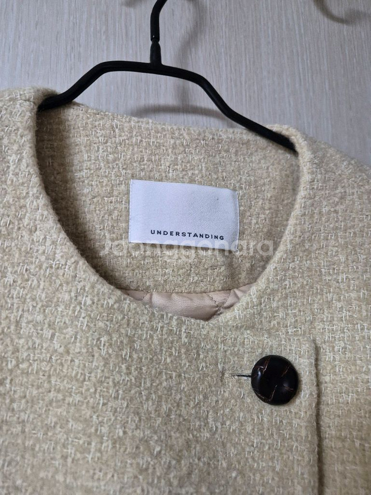 언더스탠딩 뉴 마랑 하프코트 겨울코트 (베이지)--4