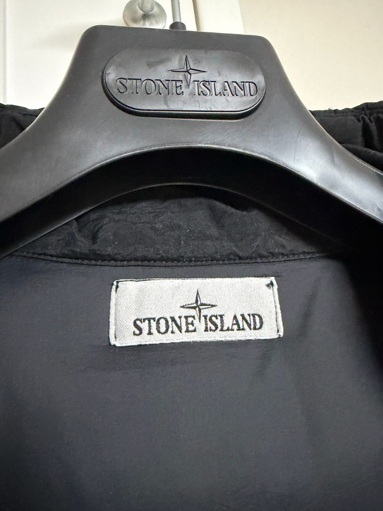 [XL] 스톤아일랜드 24FW 나일론메탈 후드 블랙 패딩 (국내매장판)--3