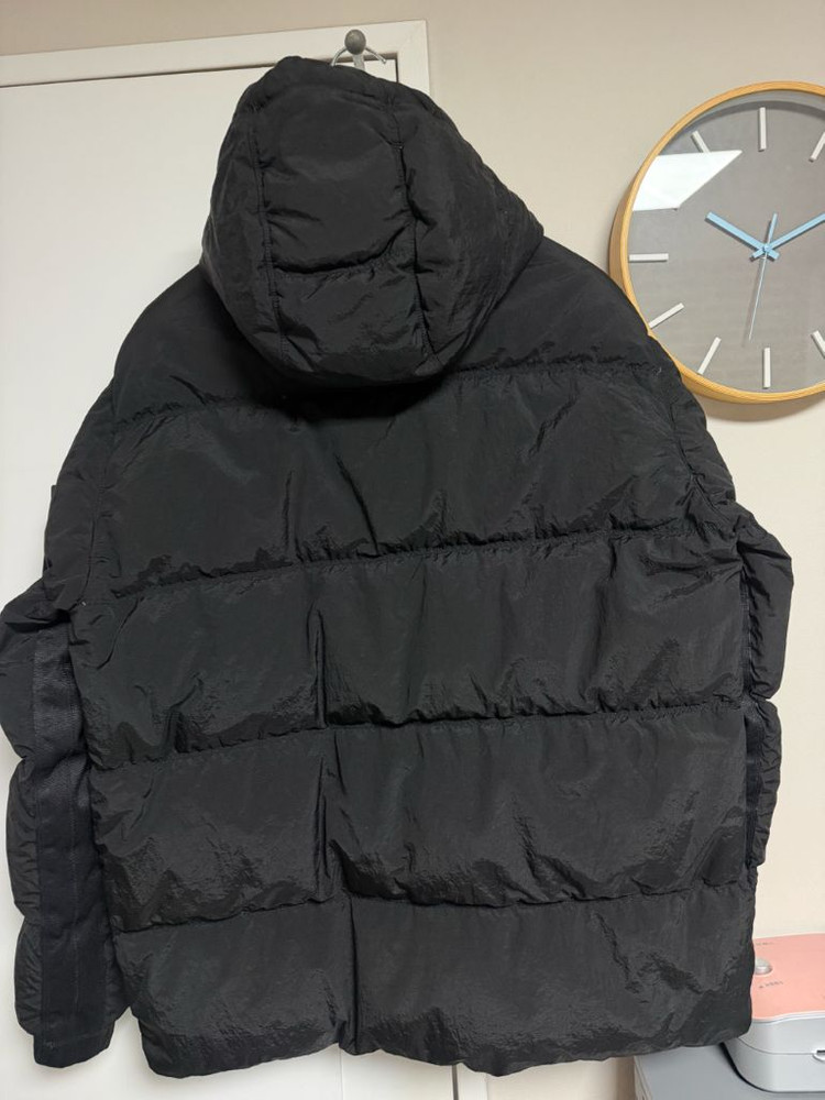 [XL] 스톤아일랜드 24FW 나일론메탈 후드 블랙 패딩 (국내매장판)--7