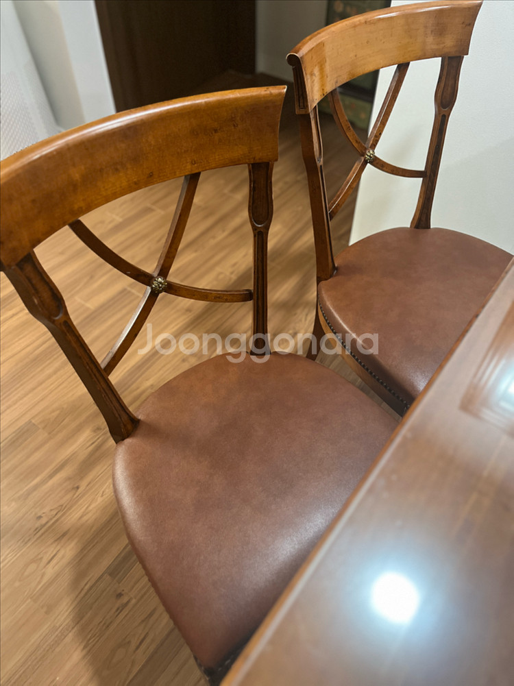 아르데코 이태리 수입가구 식탁 의자 세트--5