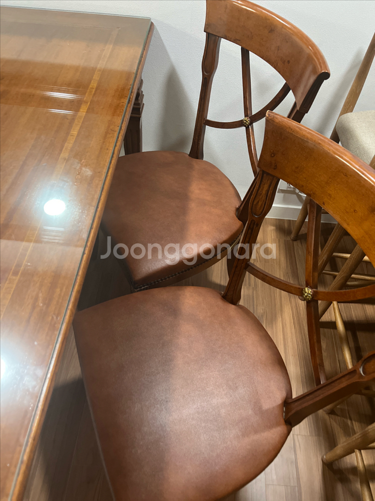 아르데코 이태리 수입가구 식탁 의자 세트--6