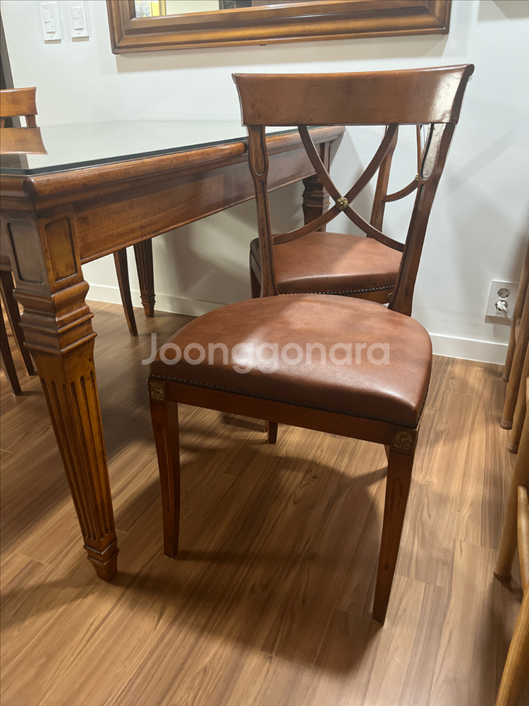 아르데코 이태리 수입가구 식탁 의자 세트--7