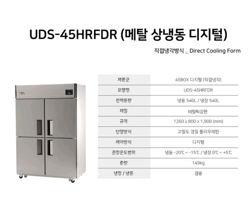 유니크대성 업소용 냉동·냉장고 45박스 / 정상작동(전북남원)--4