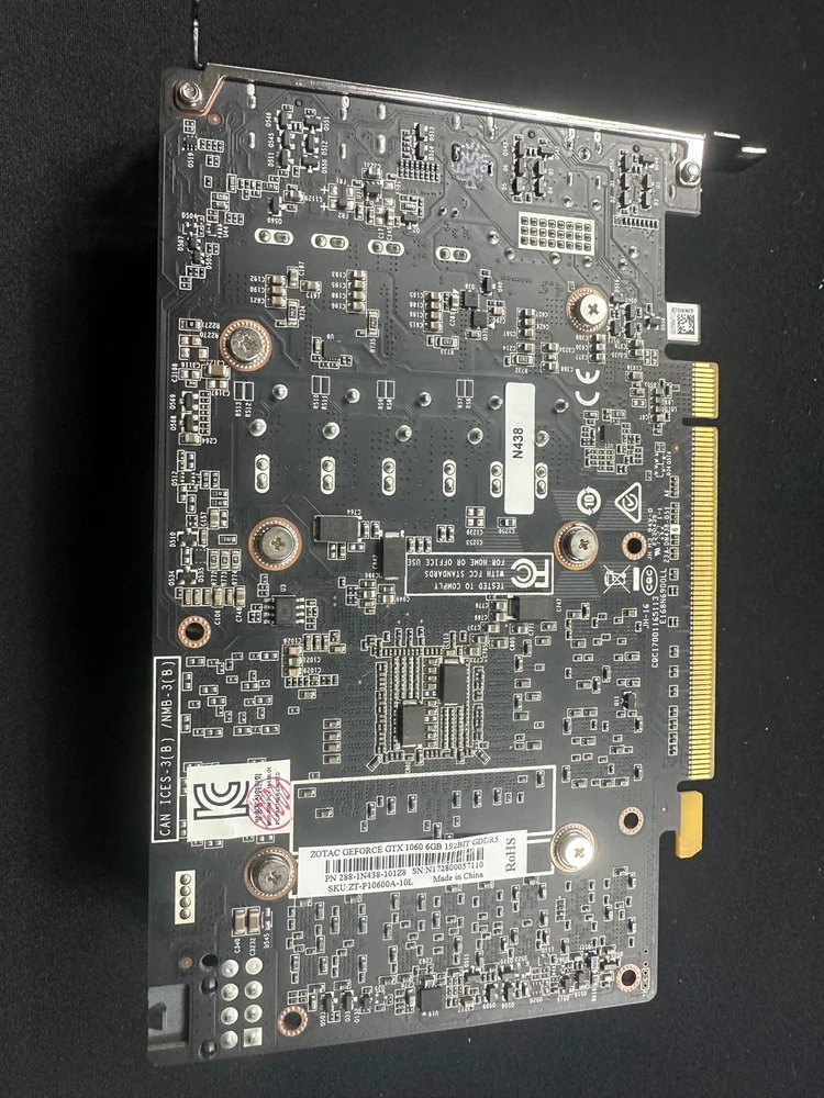 조텍 GTX 1060 6G 그래픽 카드 판매합니다 이미지