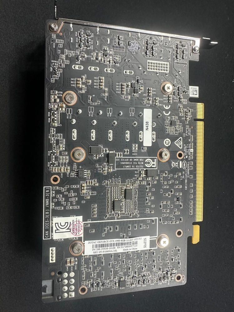 조텍 GTX 1060 6G 그래픽 카드 판매합니다 이미지