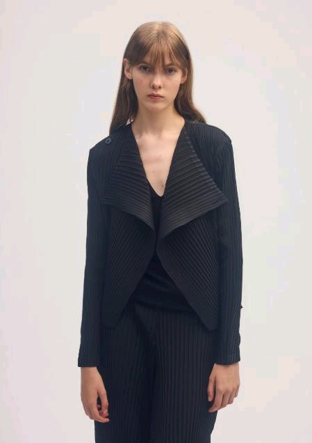 이세이미야케 쉐도우 스터디 자켓 ,해칭 스커트--5