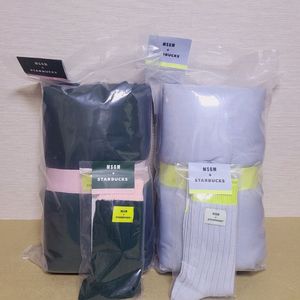 (풀세트) 스타벅스 프리퀀시 MSGM 담요 블랭킷 비닐미개봉 새상품