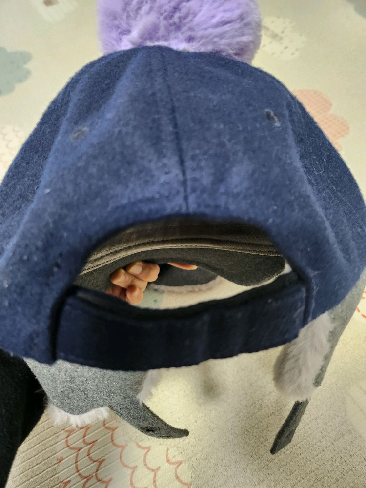 쌍둥이여아 귀달이모자 일괄--4