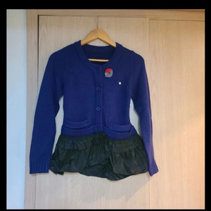 새상품 블루퍼플색상 니트 가디건 55~55