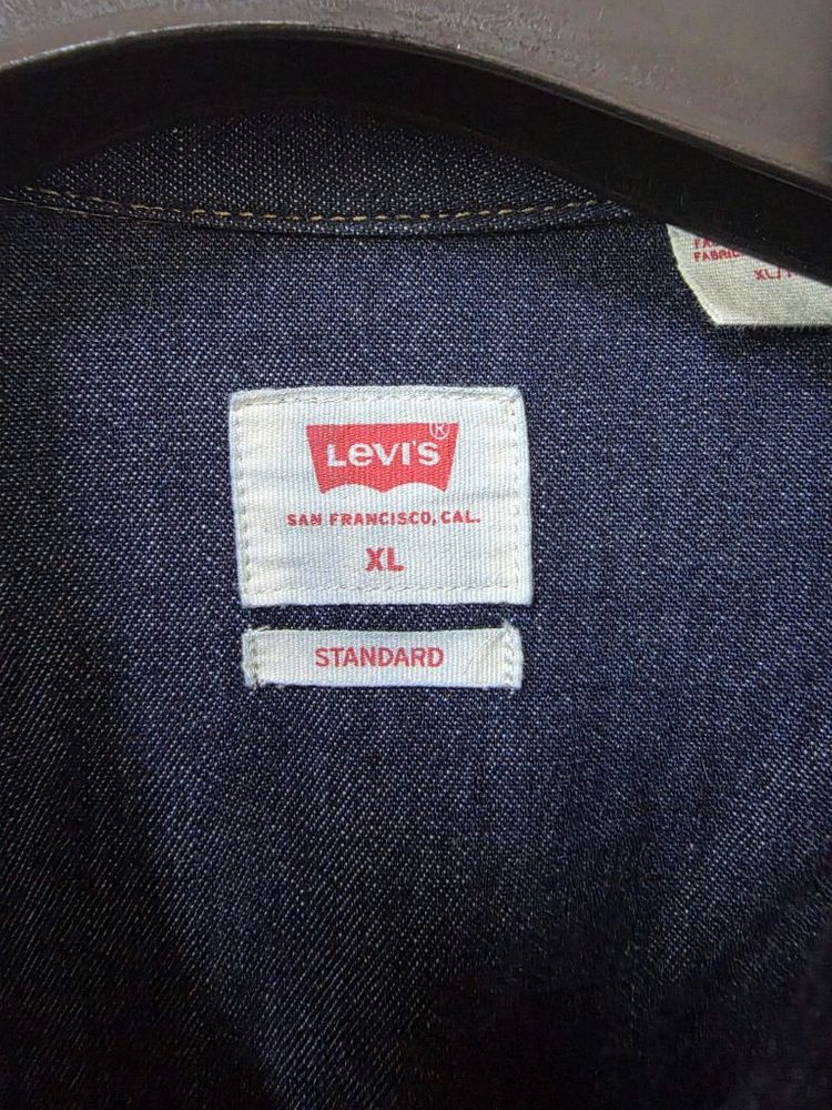 리바이스 웨스턴 셔츠 인디고 색상 105사이즈--1