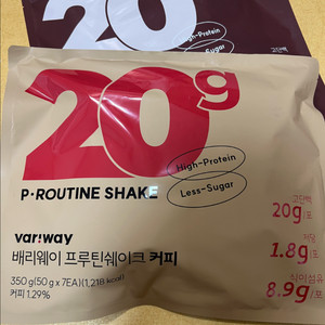 배리웨이 프루틴 단백질 쉐이크 커피, 초코 각 6개