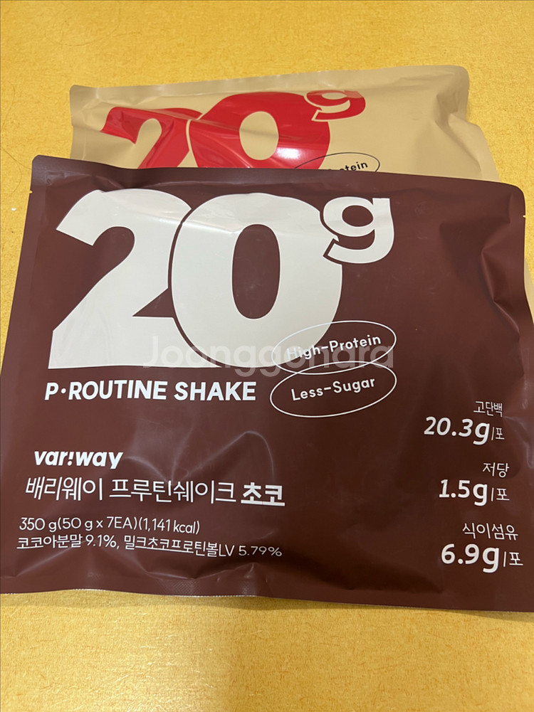 배리웨이 프루틴 단백질 쉐이크 커피, 초코 각 6개--1