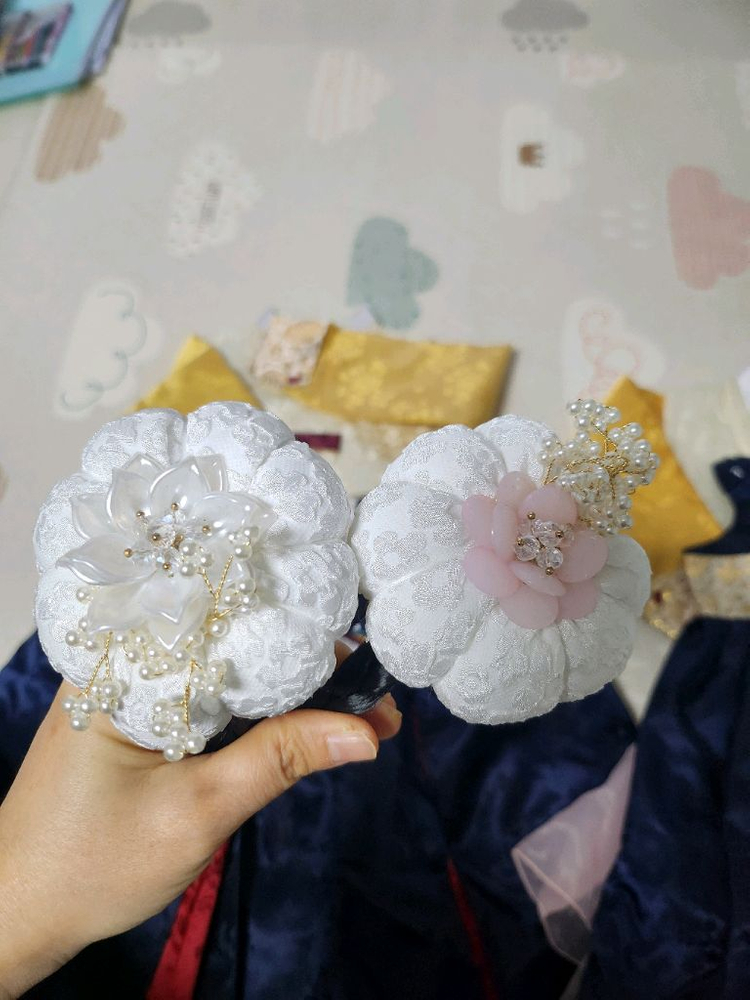 쌍둥이여아 예닮한복6호 일괄 (여아한복6호) 이미지