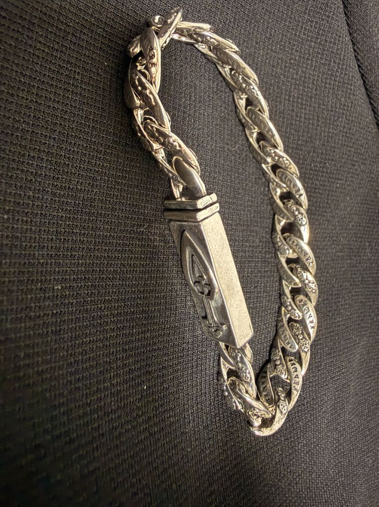 체인 팔찌 22cm--1