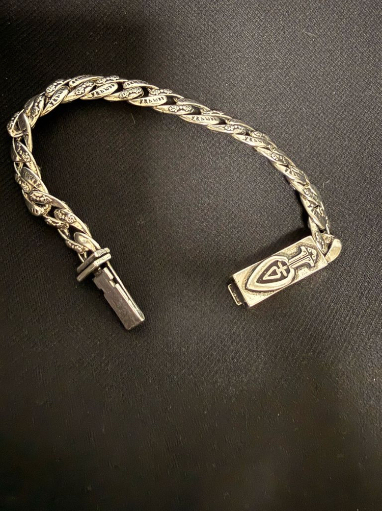 체인 팔찌 22cm--3