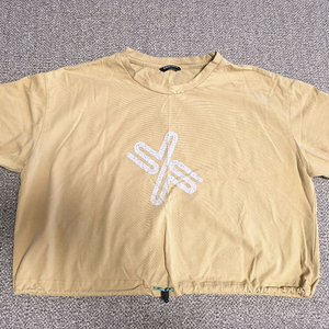 젝시믹스 상의 반팔 크롭티 L