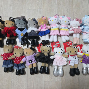 새상품) 롱다리키티 트위드 요정 태닝 교복 고고걸 갸루 키링 인형 14종