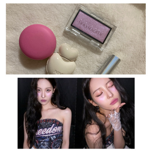 (단종) 어딕션 005N 오로라베일 (쿨톤 블러셔,하이라이터) + 맥 림밤 / 네이밍 틴트,잇츠스킨 카시스베리