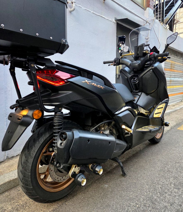 야마하 xmax300 24년식 사용검사완료,블박2채널,정비 점검 완료--6