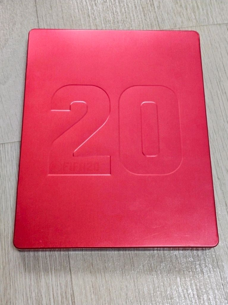 FIFA 20 PS4 아자르 한정판 스틸케이스와 PS4 게임 CD 이미지