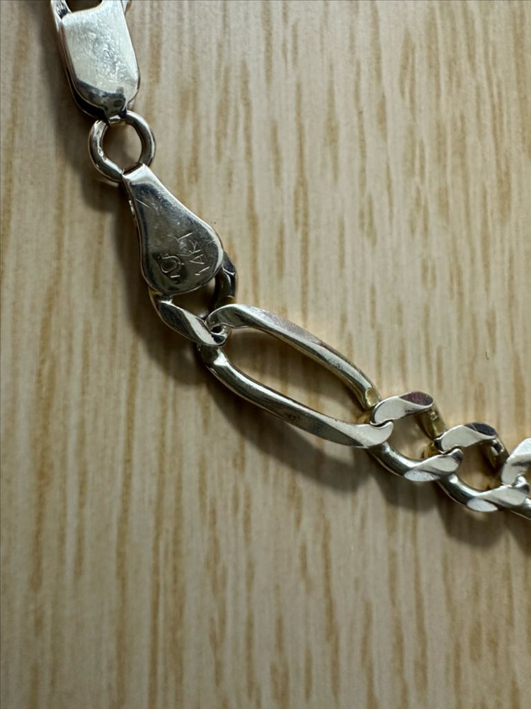 14k 골드 체인 팔찌 9g--2