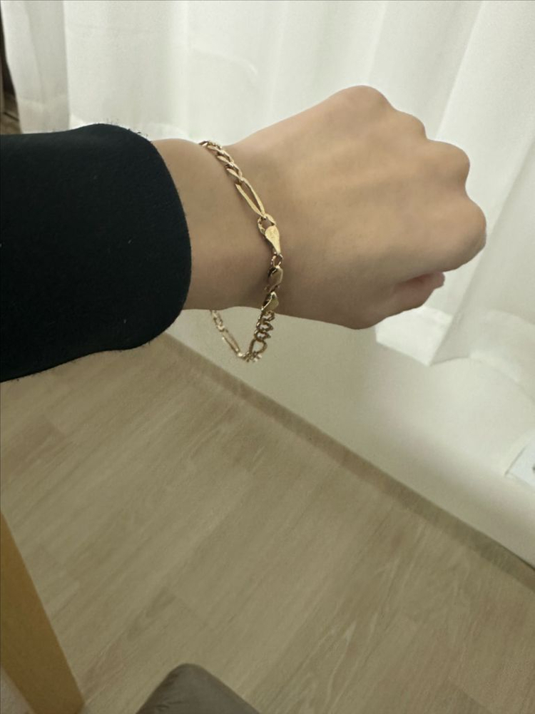 14k 골드 체인 팔찌 9g--4