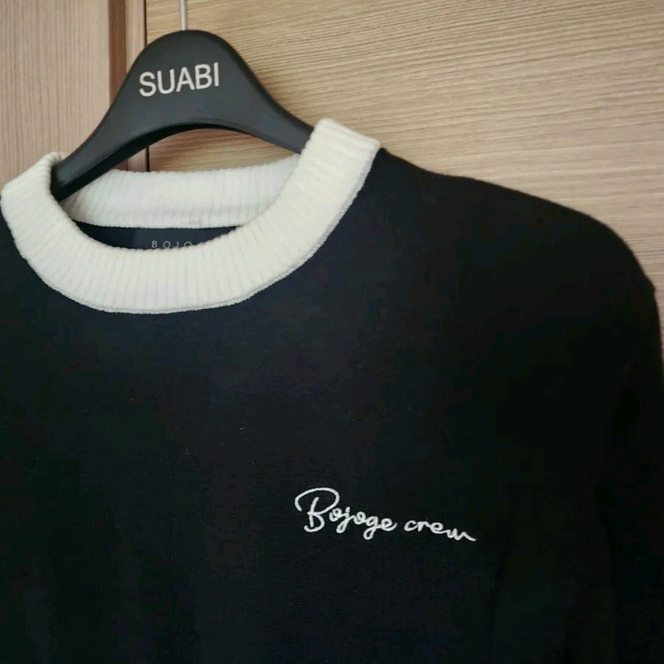 보조개 블랙니트 135사이즈 이미지