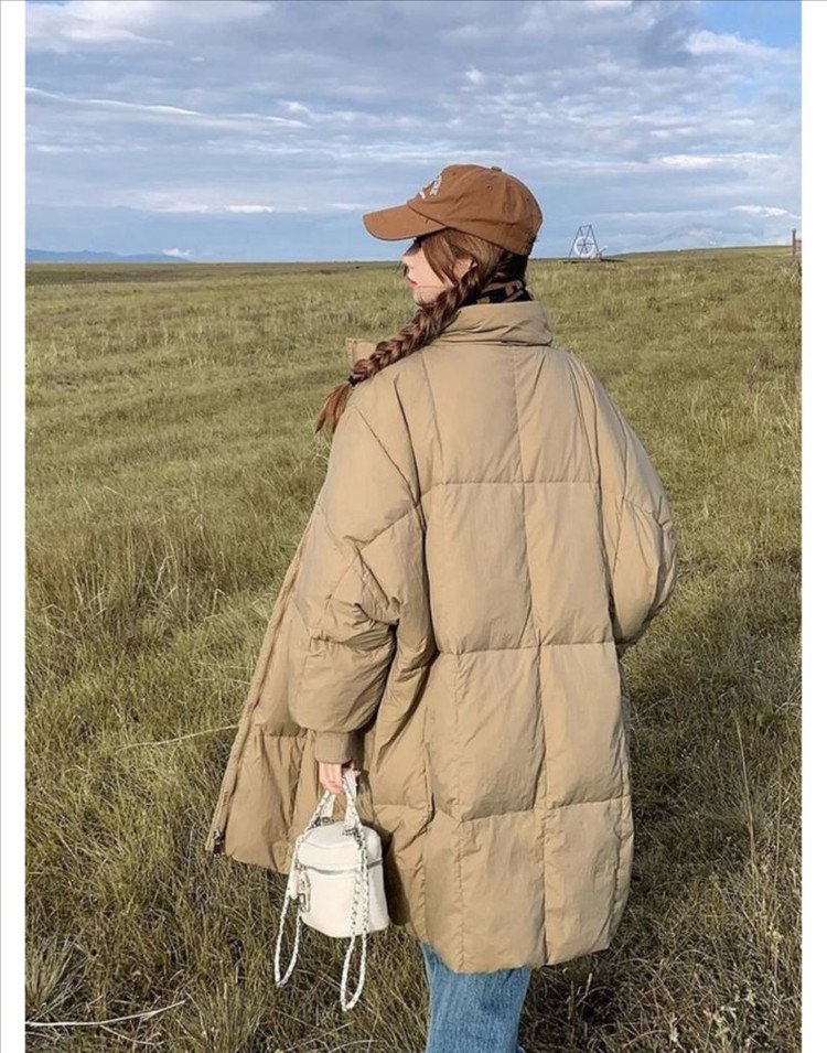 새옷 오버핏 박시핏 롱 야상형 패딩 프리사이즈sm--4