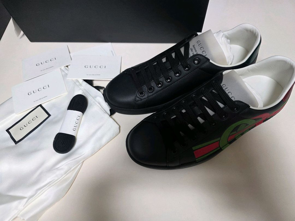 구찌 인터로킹 에이스 스니커즈 UK6 풀셋 새상품--1